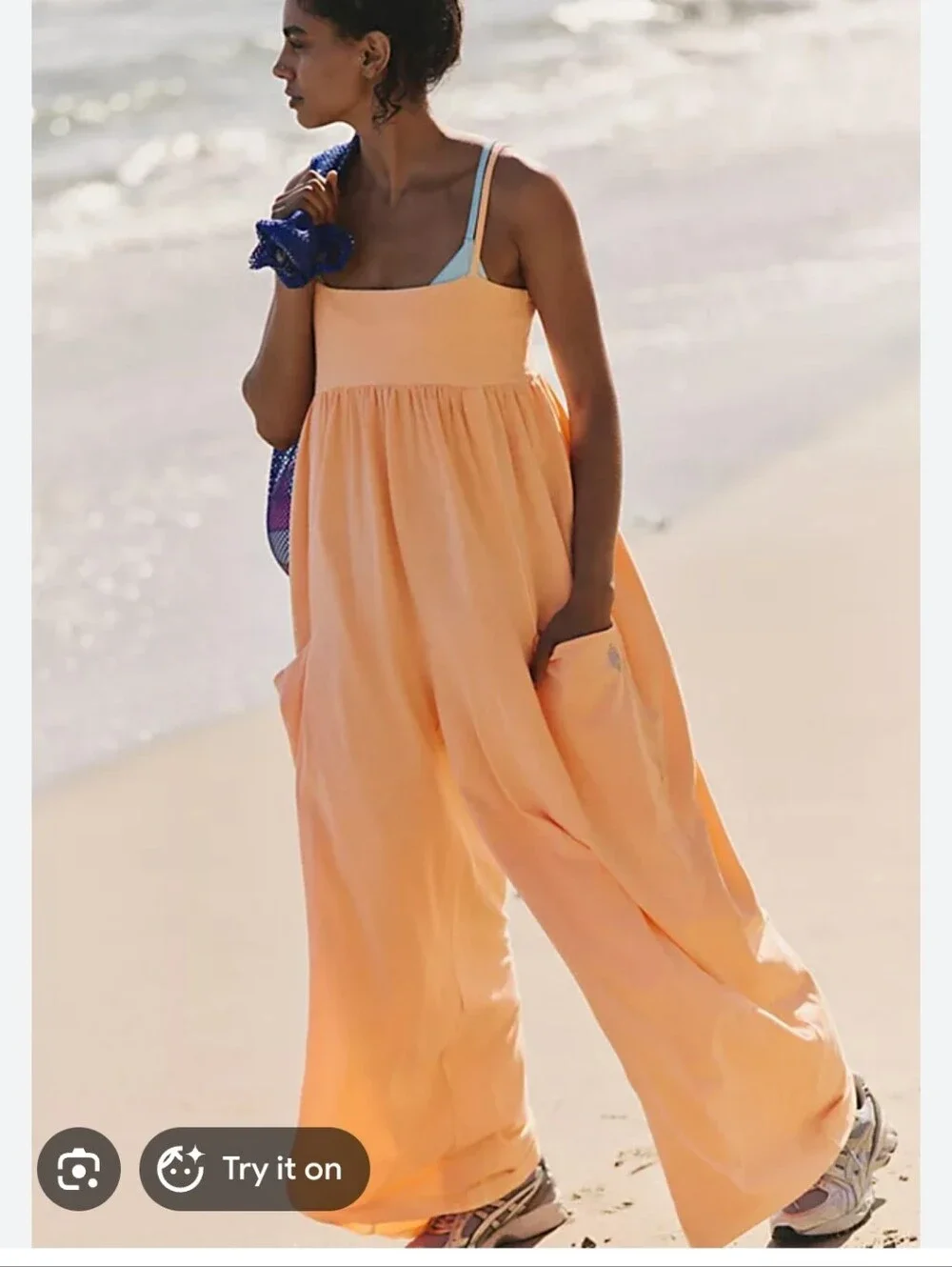 NWT Free People Hotshot Strappy Onesie